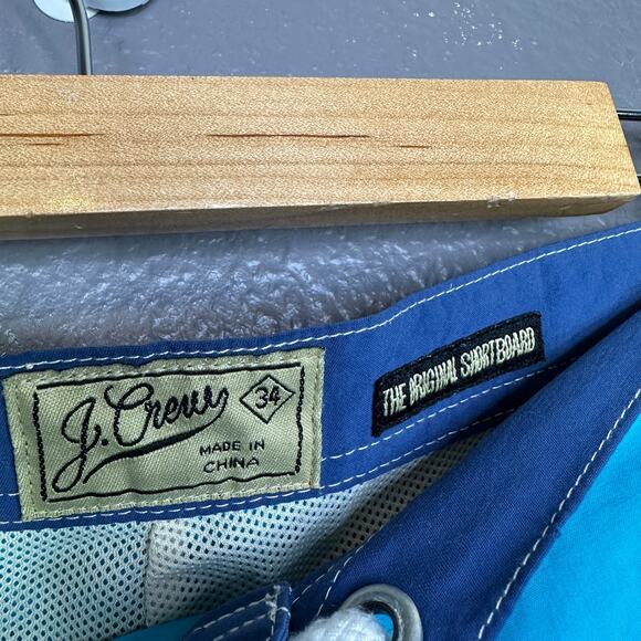 Vintage J Crew Board Shorts Mens 34 Retro 5" inseam - Picture 7 of 7